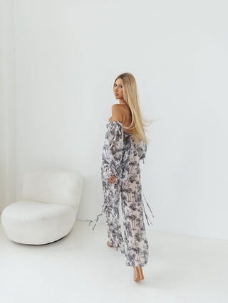 GRAY BREEZE - CHIFFON SET
